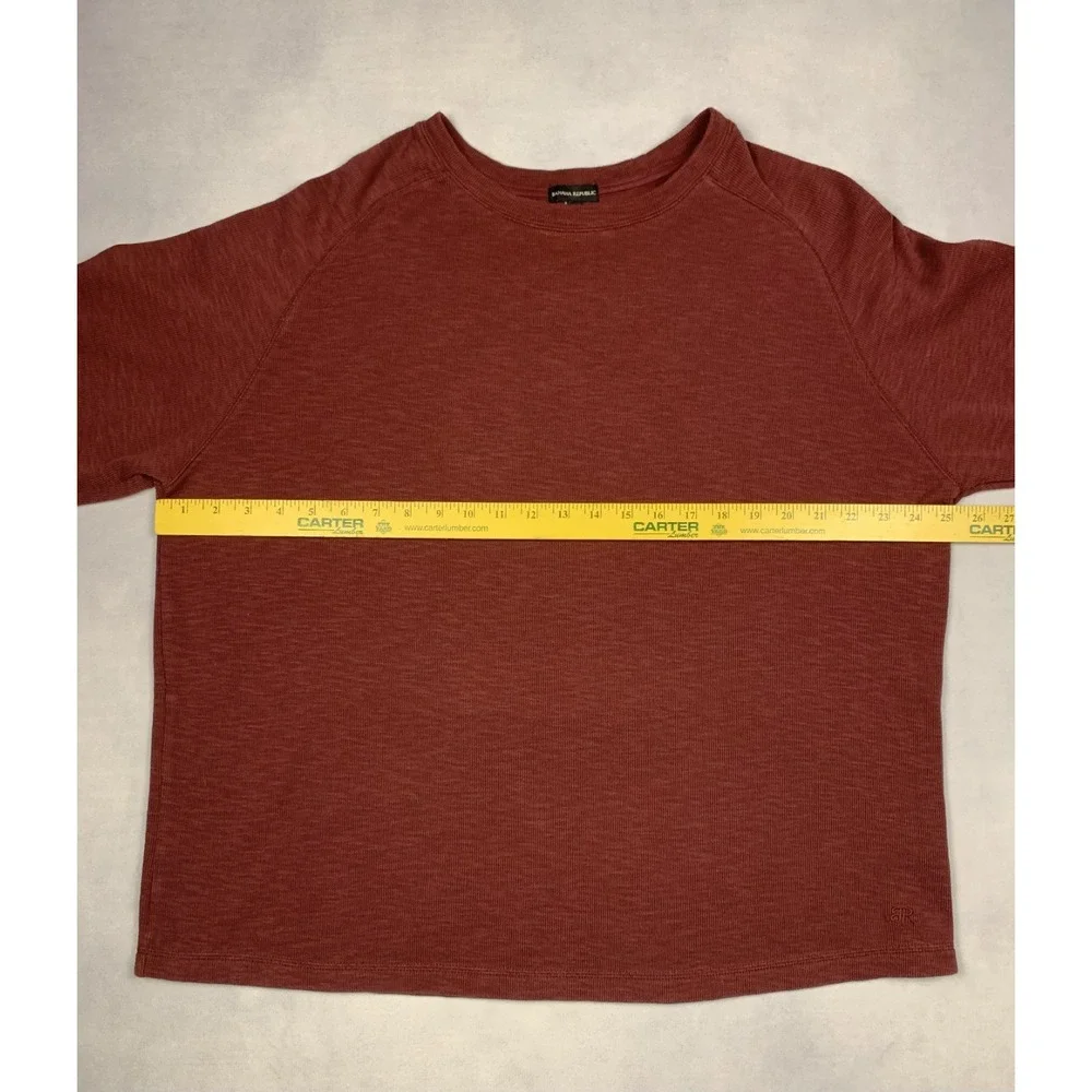 Banana Republic Sweater Mens XXL Red Cotton Blend Crewneck Casual Pullover‎